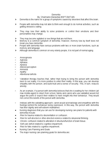 dementia handouts pdf.